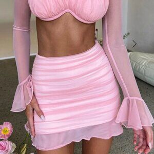 NEW Babyboo Maisie Mini Skirt - Blush